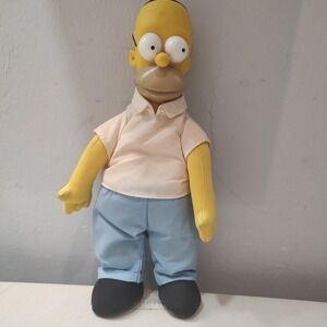 Vtg‎ 11" HOMER Simpsons Plush /rubber 20th Century Fox Matt Groening 1990
